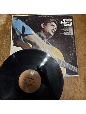 Johnny Cash This Is Johnny Cash LP Harmony HS 11342 Stereo Vintage Vinyl Play